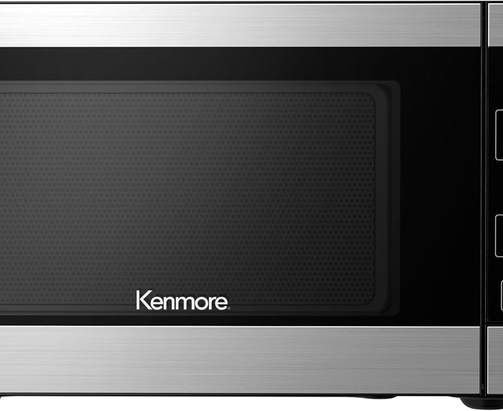 Kenmore KMCMWP09S2-09 Countertop Microwave 6 Auto-Preset Menus, Child Lock, Defrost & Express Cooking Features, 900 Watt, 0.9 Cu Ft, Stainless Steel