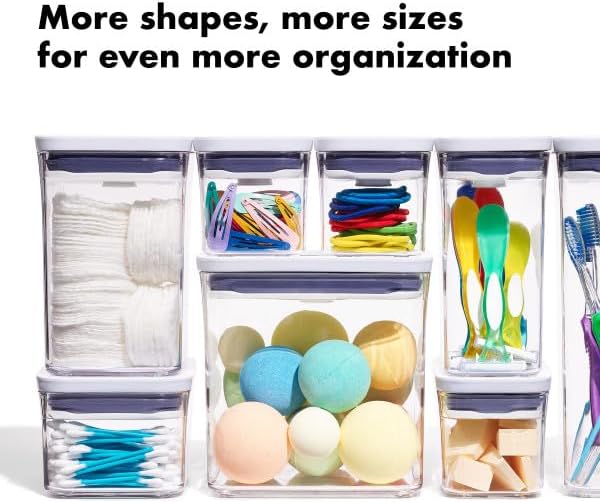 OXO Good Grips POP Container – Airtight 1.7 Qt for Coffee and More Food Storage, Rectangle, Clear - Image 5